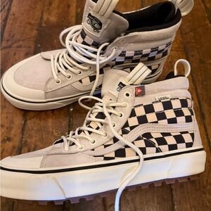 Vans Black and White Checkered High-Tops